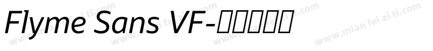 Flyme Sans VF字体转换